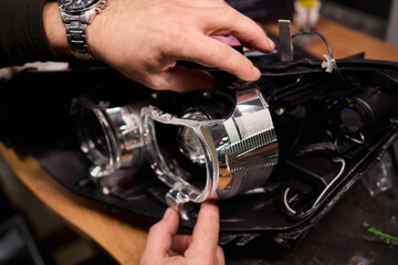 Careful precision is essential when installing a car headlight assembly for optimal performance