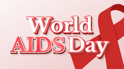 World AIDS Day Editable Text Effect 