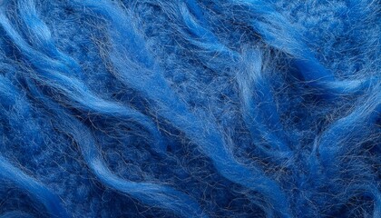 Fototapeta premium Close Up Of A Blue Felt Fabric Texture With Soft Fibers