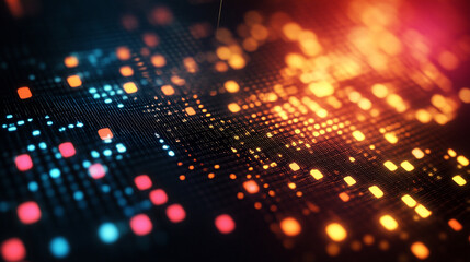 Fototapeta premium Clean abstract technology background with soft geometric shapes and glowing elements, offering modern futuristic atmosphere and ample copy space for text or design placement.