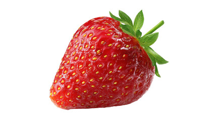 fresh strawberry on white background