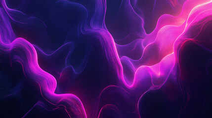 Abstract waves of neon light flowing smoothly across the frame, creating a vibrant, futuristic, and dynamic visual with luminous color movement.