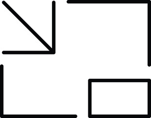 Abstract geometric shapes, corner, arrow