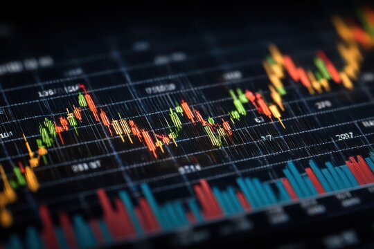 Trade Business Analytics Graph: Stock Market Investment