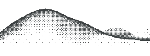 Fototapeten Pony Pixel dither with fade and game for dot or videogame. Bit gradient with arcade and bitmap and pixel. Dither fade semitone and overlay old horizontal with wavy gradation video for effect graphic.  © RDVector