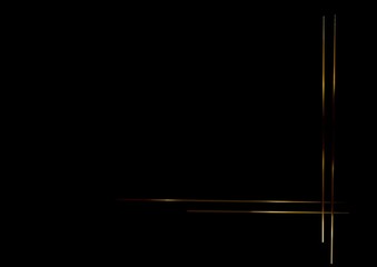 minimalist black background with elegant golden lines 