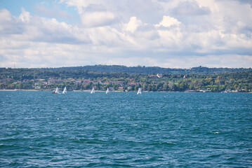 boats on lake garda
