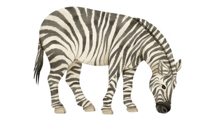 Zebra Wildlife Animals Watercolor Illustration – Hand-Painted Safari Animal Art for Nature Themes - 1