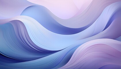 a calming pastel abstract design featuring soft pale periwinkle tones with smooth artistic wave gradient