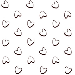 Saint Valentine, hearts, holiday, love, pattern, illustration, textile