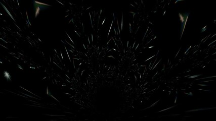 Neon particles speed light travel concept abstract dark hole burst light particles energy tunnel background for futuristic motion graphic and sci fi visual effect in 4k - Powered by Adobe