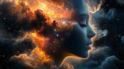 Conceptual visualization of mind, psychology, and emotions with abstract neural patterns, glowing connections, and flowing energy representing thought processes, mental states, and emotional complexit