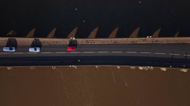 Barnstaple long bridge drone video 