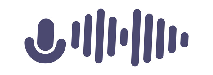 Voice message recording symbol design
