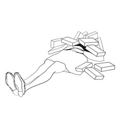 black and white line art book illustration