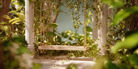 Enchanting Swing in a Magical Atmosphere for Elegant Product Displays