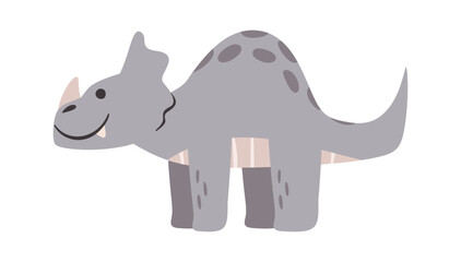 Cute Triceratops prehistoric dinosaur character