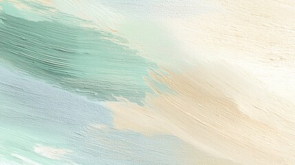 Soft pastel brush strokes evoke calm and serenity in modern abstract art