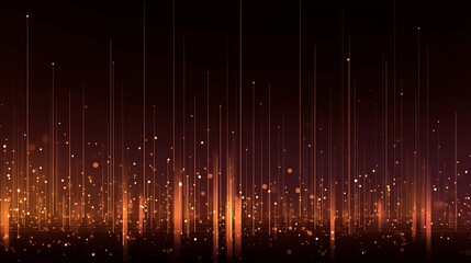 Abstract blue background design of fiber optics with shimmering light spots and a futuristic digital communication pattern