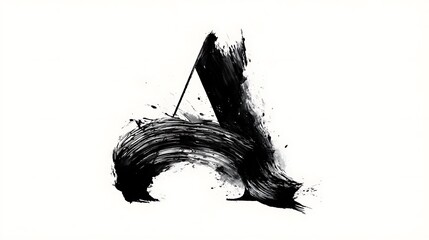 Black and white portrait of a woman as an artistic vector illustration silhouette sketch