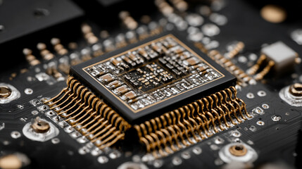 Quantum computing interface glowing in dark environment with luminous digital elements representing futuristic technology, advanced computation, abstract data flow, and sci-fi digital visualization