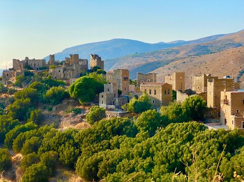 The village of Vathia in Peloponnese