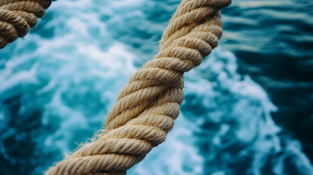 Rope being carefully untangled, highlighting clarity, order, and the process of unraveling complexity with focus and precision.