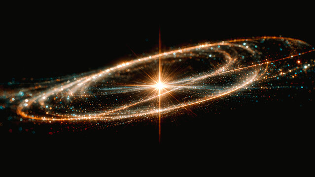 Etoile avec anneau lumineux