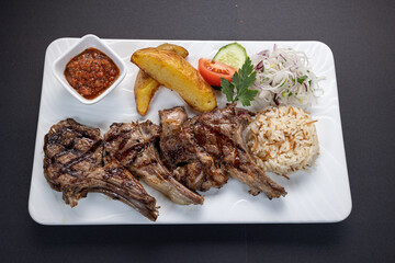 Uzbek national food and europian cusine