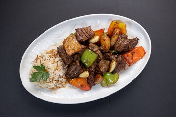 Uzbek national food and europian cusine