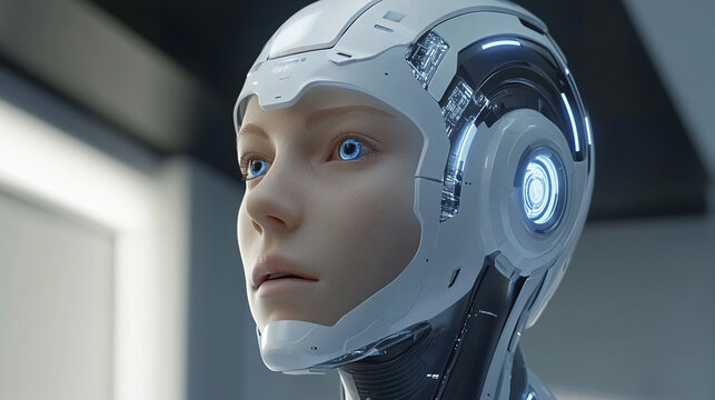 Fusion of human mind with technology, visualizing neural connections, digital overlays, and AI integration, symbolizing advanced cognition and futuristic innovation.