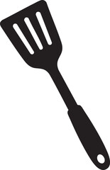 Isolated Spatula Silhouettes Stock Illustration of Simple Minimal Kitchen Cooking Utensil