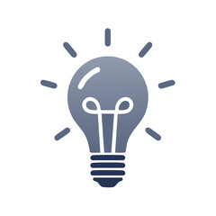Bright Idea Lightbulb Illustration Creativity Concept for Innovation and Inspiration with Light Rays