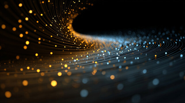 3D abstract high-tech background with glowing geometric shapes and dynamic lines representing futuristic technology innovation digital design and modern cyber visualization in vibrant colors - Powered by Adobe