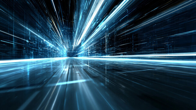 3D abstract high-tech background with glowing geometric shapes and dynamic lines representing futuristic technology innovation digital design and modern cyber visualization in vibrant colors - Powered by Adobe