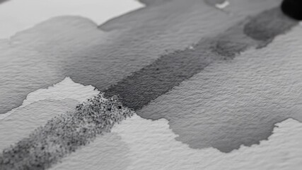 A majestic mountain painting and artistic tools on paper canvas in black and white watercolor style perfectly encapsulating the concept of watercolor artistry inviting buyers to envision their.