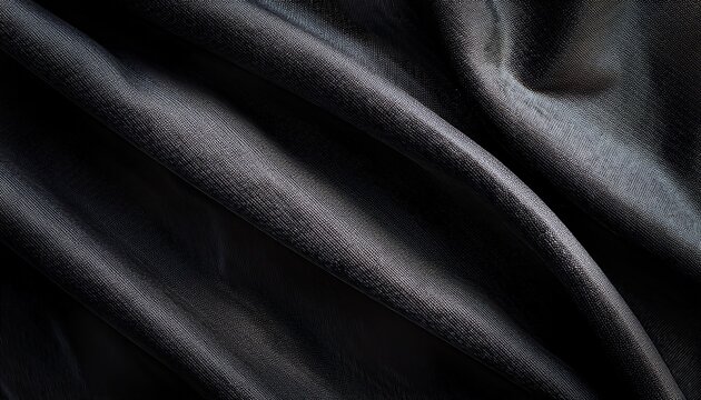 close up view of a dark fabric texture