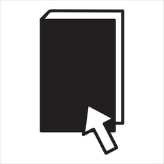 E-Learning icon flat vector