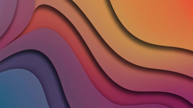 Abstract Layered Paper Cut Background with Gradient Colors