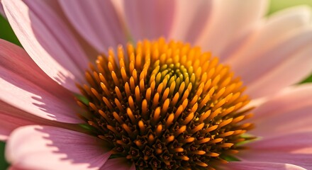 Close up of a vibrant pink flower with yellow center detail