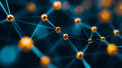 AI system analyzing a molecular model, highlighting advanced technology, scientific research, computational chemistry, and futuristic data-driven molecular insights.