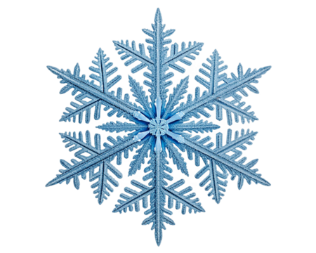 snowflake on white background