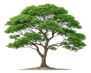 isolated shrub or small tree png on transparent background	
