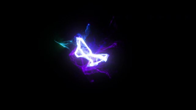 Fast magical particle effect - magic particles - 4K, Pro Res, 60fps with mask pass