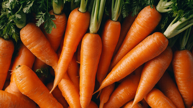 Endless carrots filling the entire screen forming a vibrant vegetable background representing agriculture harvest abundance farm produce and the agricultural industry in rich colorful detail