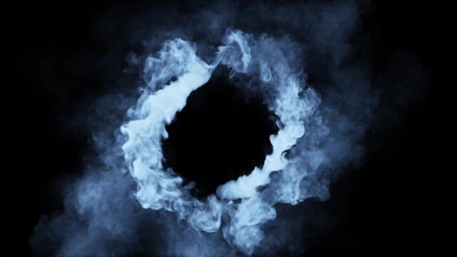 Looping smoke in circular motion - Smoke VFX element - 4K, ProRes, 60fps