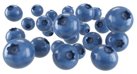 Fresh, Ripe Blueberries A Delightful Collection of Juicy, Sweet, and Healthy Berries for Culinary Use