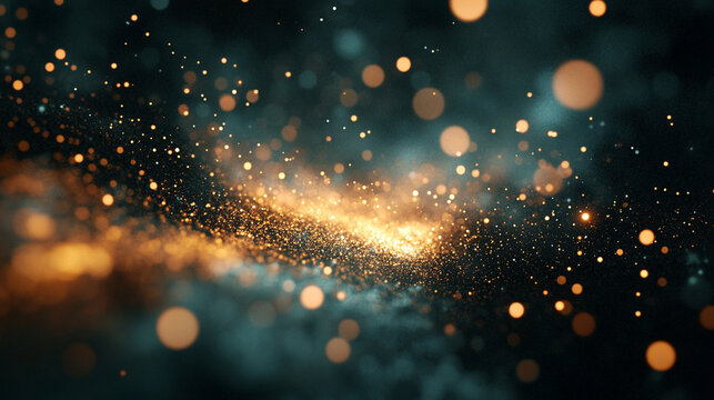 Delicate digital particles float in a soft ethereal space with gentle motion creating a sense of depth serenity and futuristic abstract visualization in a dreamy cosmic digital environment