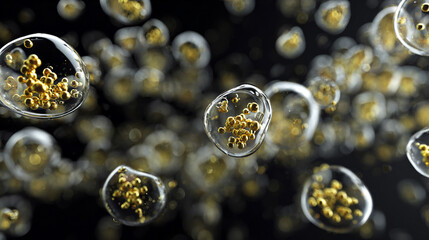 Abstract floating chemical compounds forming dynamic molecular structures vibrant colors representing scientific discovery innovation and the unseen forces of chemistry and nature