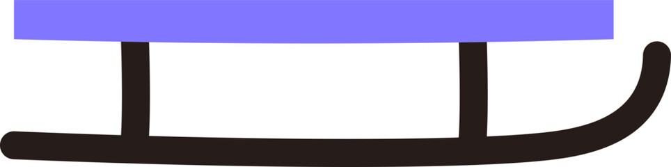 Sled with Simple Lines